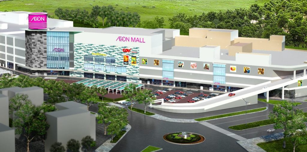 Phối cảnh Aeon Mall minh họa