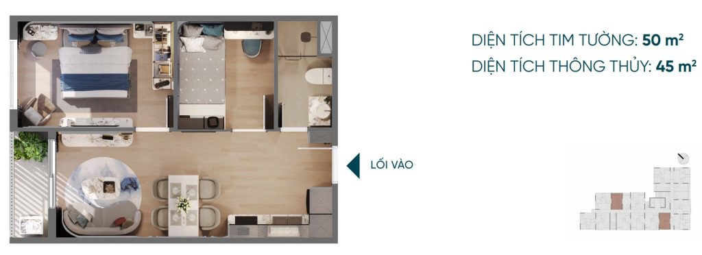 thiet ke 50m2 picity skyzen