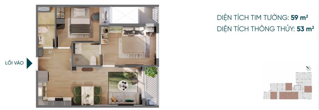 thiet ke 59m2 picity skyzen